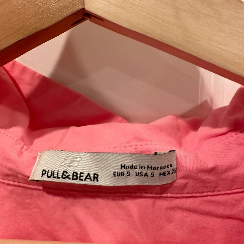 Pull&Bear Crop Button Down Shirts - Picture 2 of 2